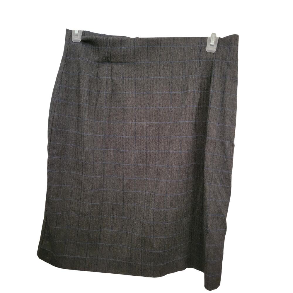 Versailles N Y Size 16 Grey Tweed Skirt Career Business Stretch‎ Vintage Y2kY2K